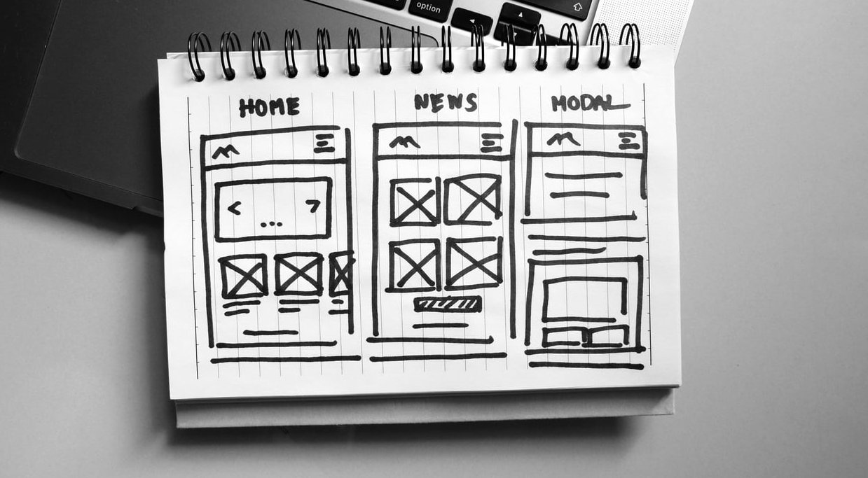 website headline laptop